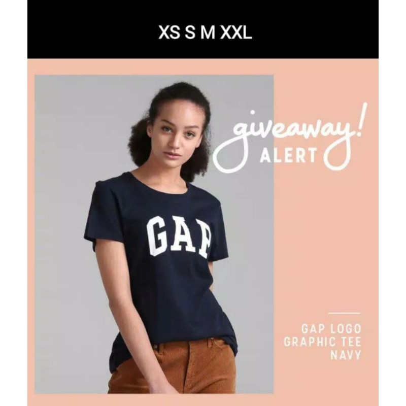 Kaos Gap wanita dewasa Navy