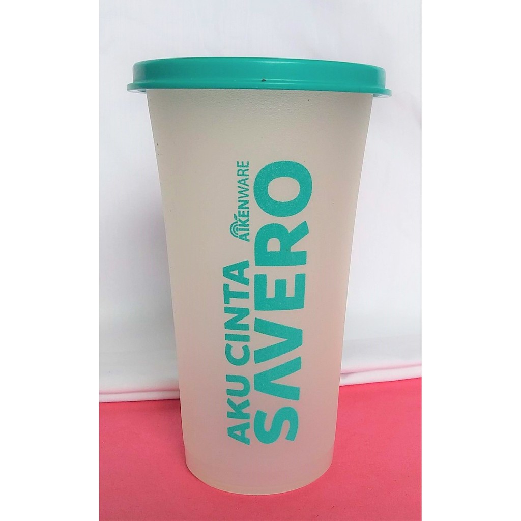 (BELI 2 GRATIS 1) Tumbler minum Aku Cinta Savero 350ml merk Aikenware by Savero