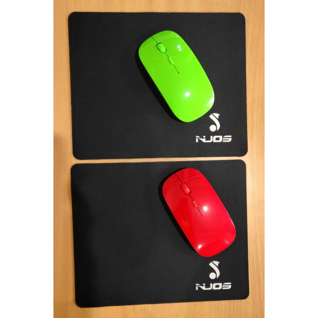 Mouse Pad Gaming Komputer/Laptop Nuos Rubber Mousepad Hitam