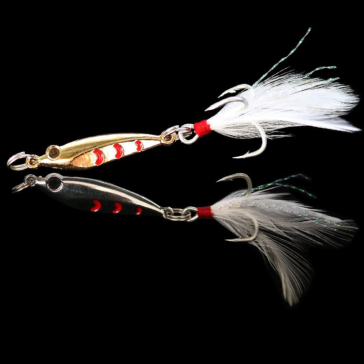 SYFISHING 1Pcs Metal Jig Spoon Umpan Pancing 2.5g 4.5g Swimbait Fishing Lure Ikan Bass Wobbler Kail Sinking Jigging Tackle