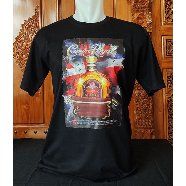 Kaos Distro Minuman Alkohol Crown Royal / Baju Crown Royal / T - shirt Crown Royal