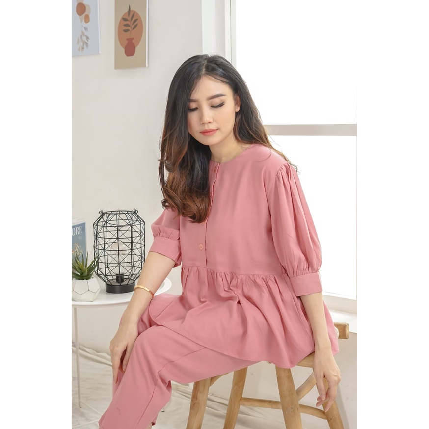 Baju tidur / pajamas / piyama / homewear / sleepwear / busui bumil friendly / setelan wanita / seksi-1