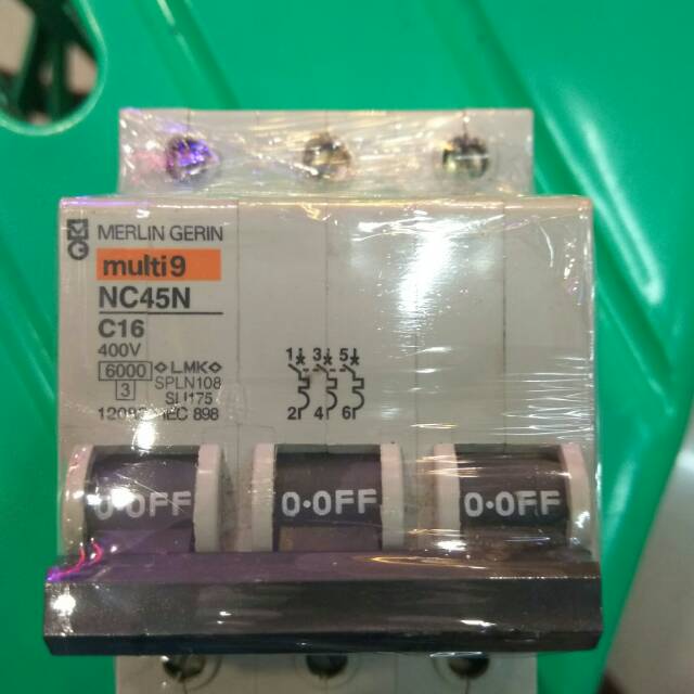 MCB NC45N/NC45a 3 PAS 6A,10A16A,20A Merlin Gerin
