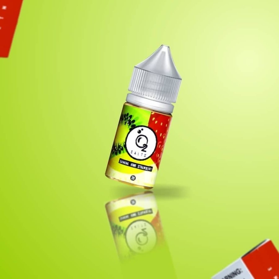 O2 SALT NIC LIQUID 30ML O2 BANANA KIWI STRAWBERRY LIQUID AUTHENTIC