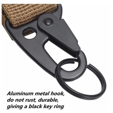 [OUTDOOR] - ACOMS Quickdraw Carabiner Military Tactical Nylon Belt - HW74 - Black