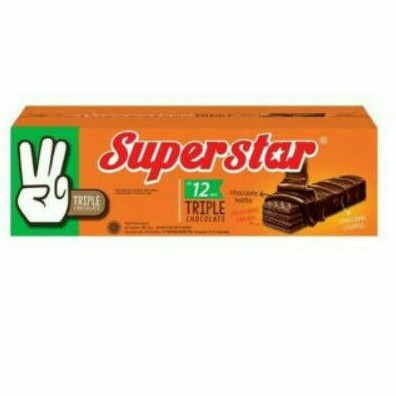

Superstar isi12pcs Triple chocolate