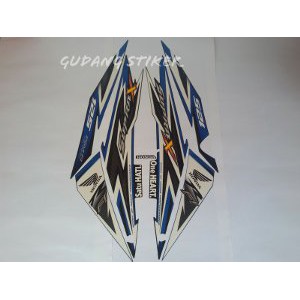 Dijual striping supra x 125 2014 fi biru Limited