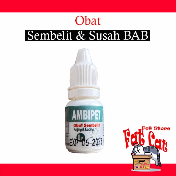 ambipet obat sembelit kucing 10ml obat susah BAB Hewan