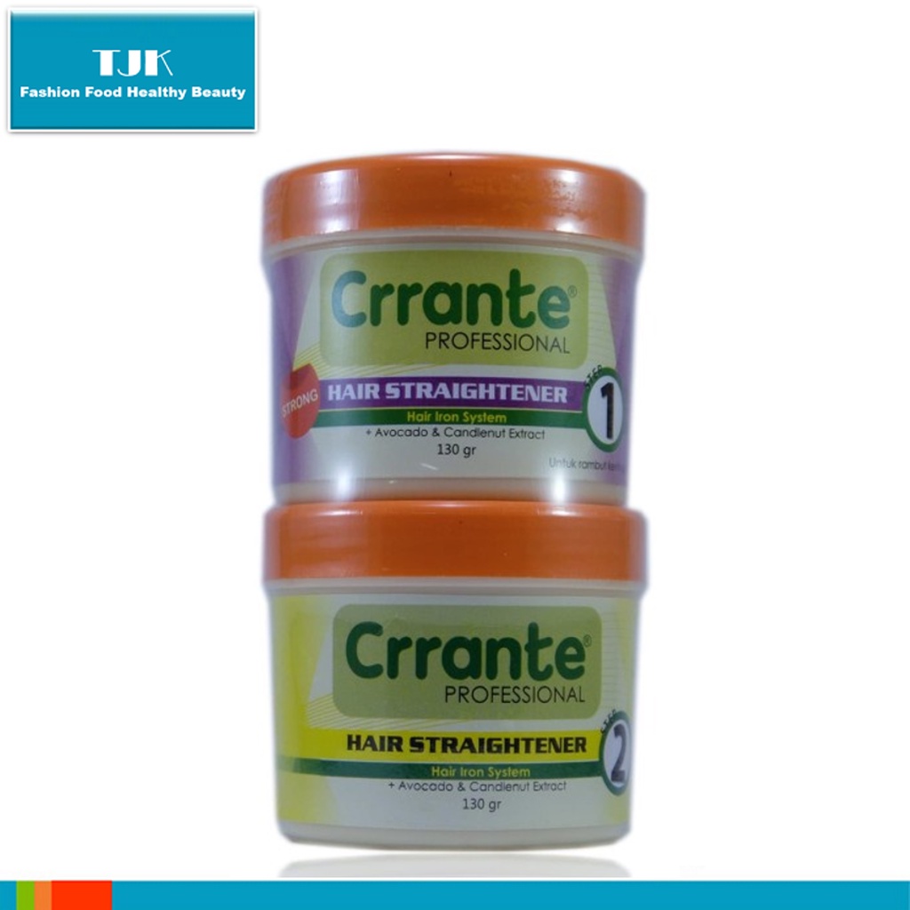 Crrante Pelurus Set 1 + 2 (2x130ml) | Crrante Pelurus Set Rebonding Smoothing Rambut | Crrante Hair 