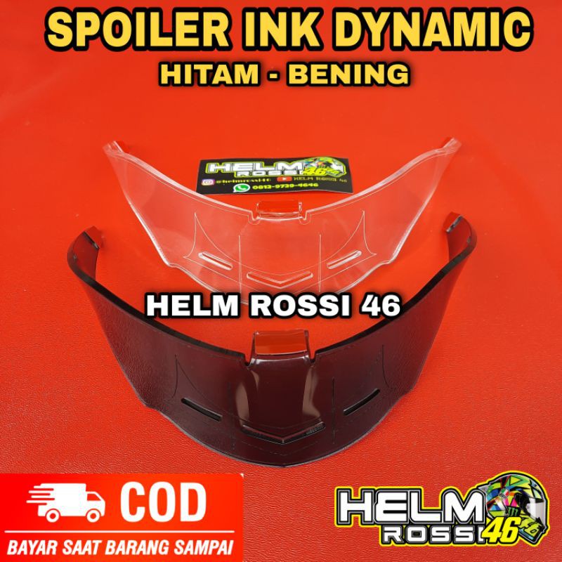 SPOILER INK DYNAMIC - winglet ink Dynamic hitam dan bening