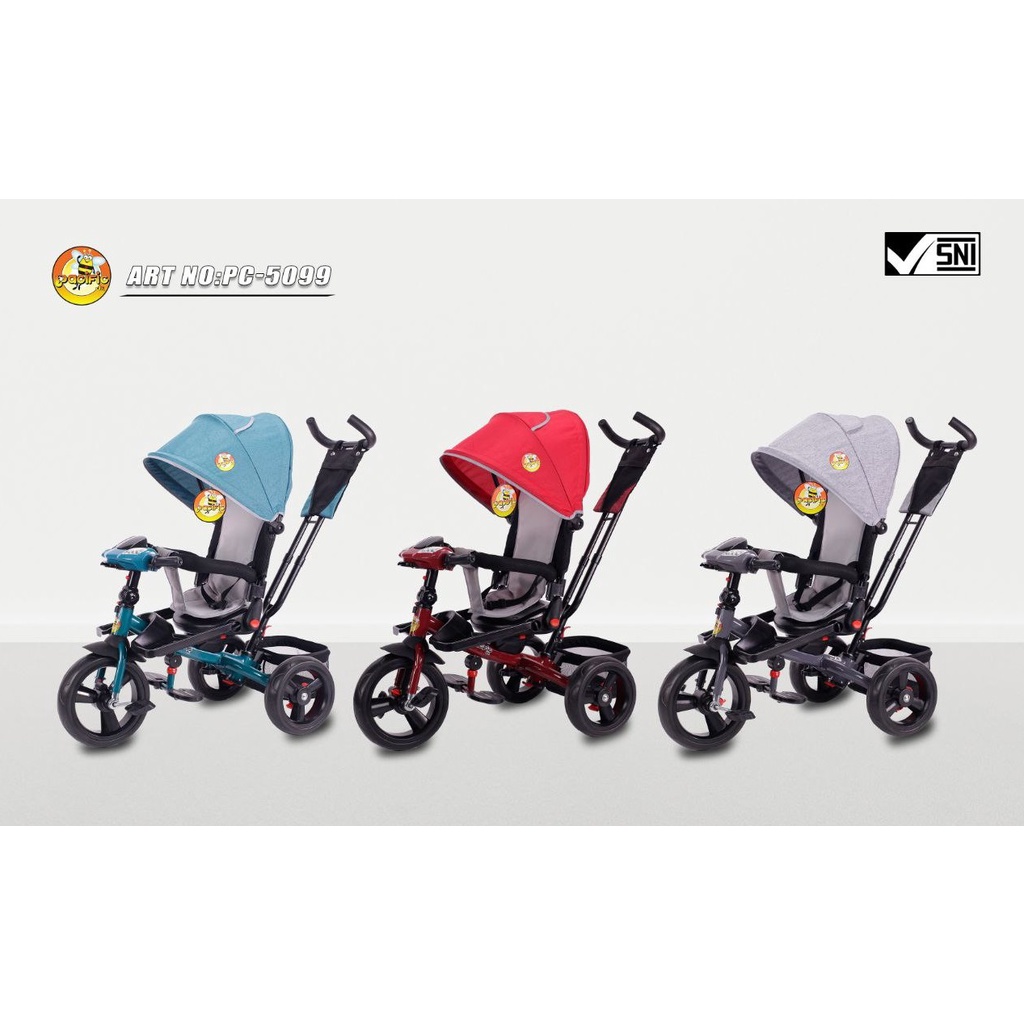 Jual SEPEDA RODA 3 PC 5099 MUSIK KANOPI TRICYCLE STROLLER ANAK PACIFIC ...