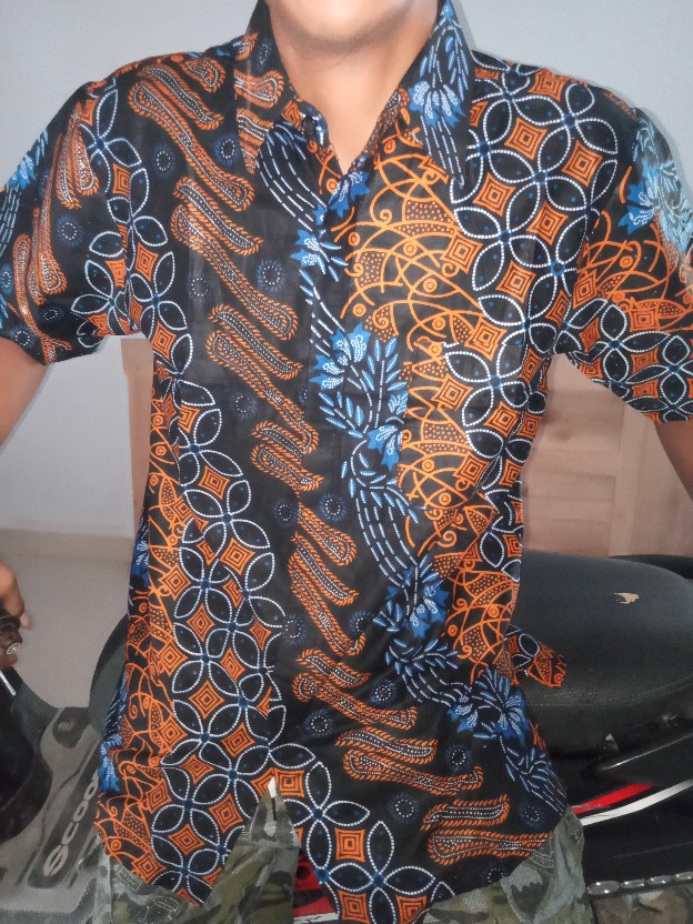 Baju Batik Pria Abadi Batik Kemeja Batik Pria Lengan Pendek Terviral Di Shopee