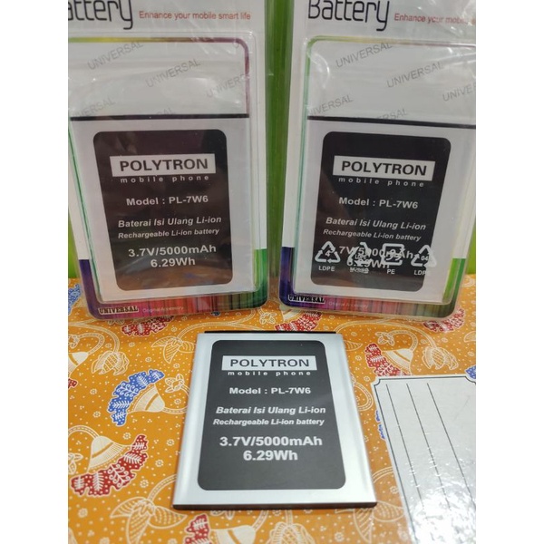 baterai batterai battery batrai Polytron PL 7W6