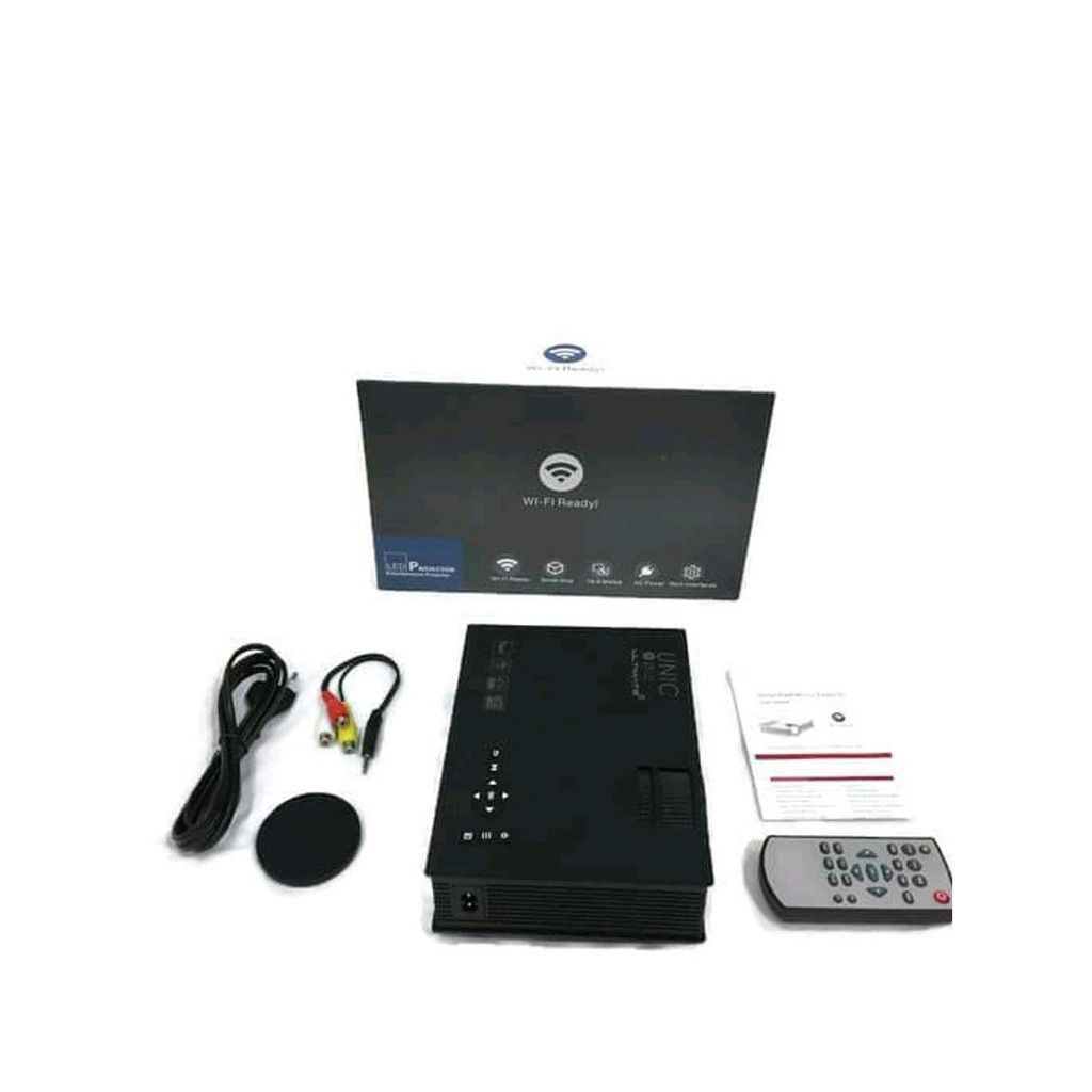LJP PROYEKTOR MINI LED PROJECTOR UNIC UC40 Mini LED 800 lumens Projector Portable LED LCD & TV