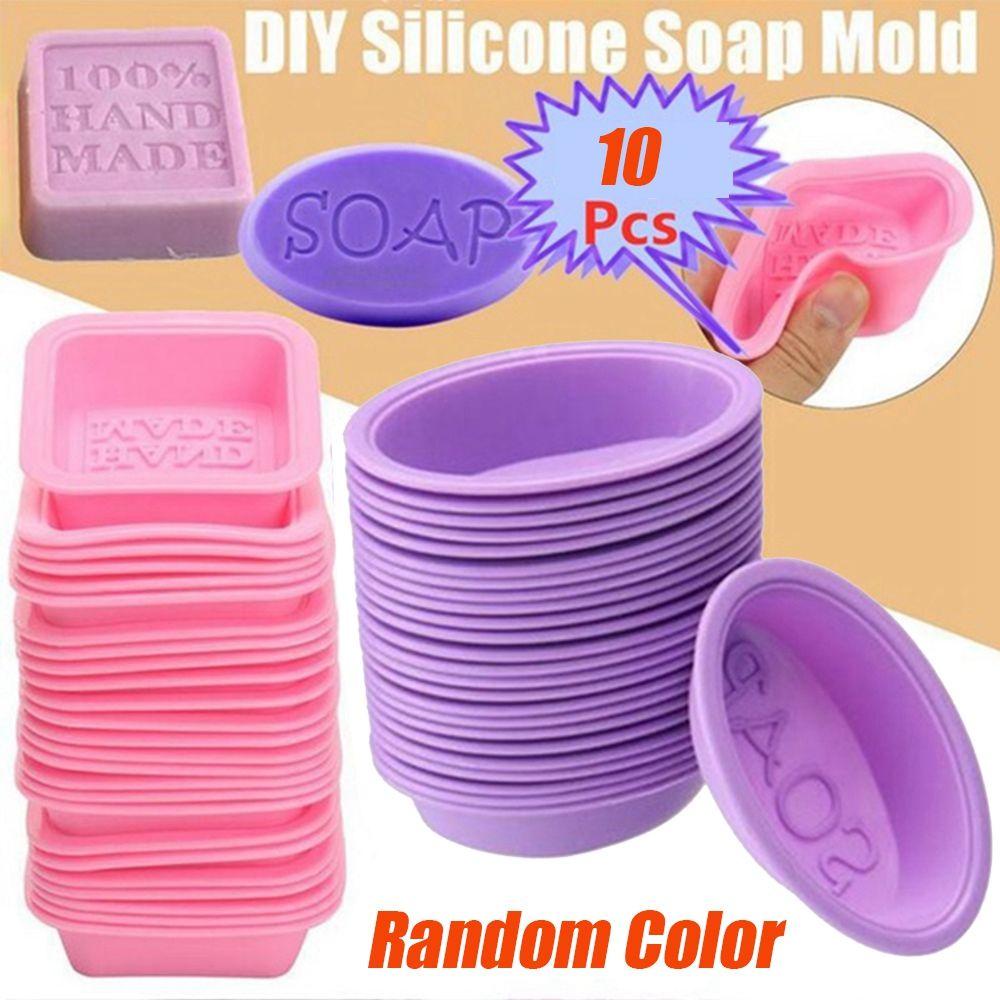 [Elegan] Cetakan Sabun Silikon Handmade Membuat Oval Cupcake Square Baking Mold