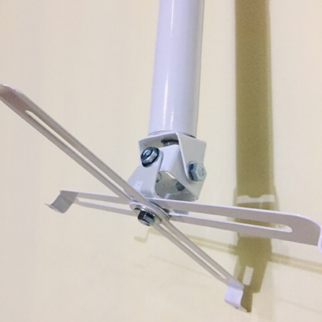 Bracket ceiling plafon Projektor poyektor gantung adjustable 1 meter - 2 meter Hitam putih