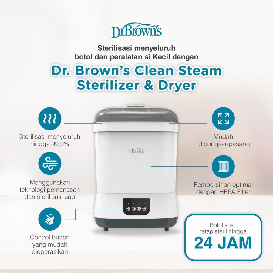 DR. BROWN’S CLEAN STEAM STERILIZER AND DRYER / Alat Steril Botol