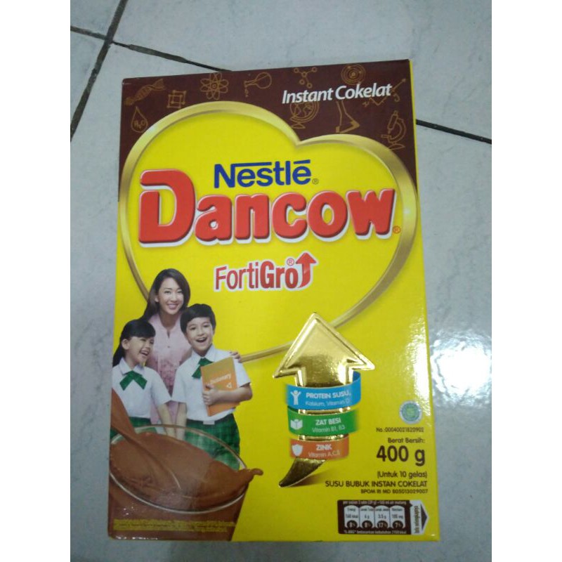 susu nestle dancow fortigro instan coklat full cream 400 gram/200 gram