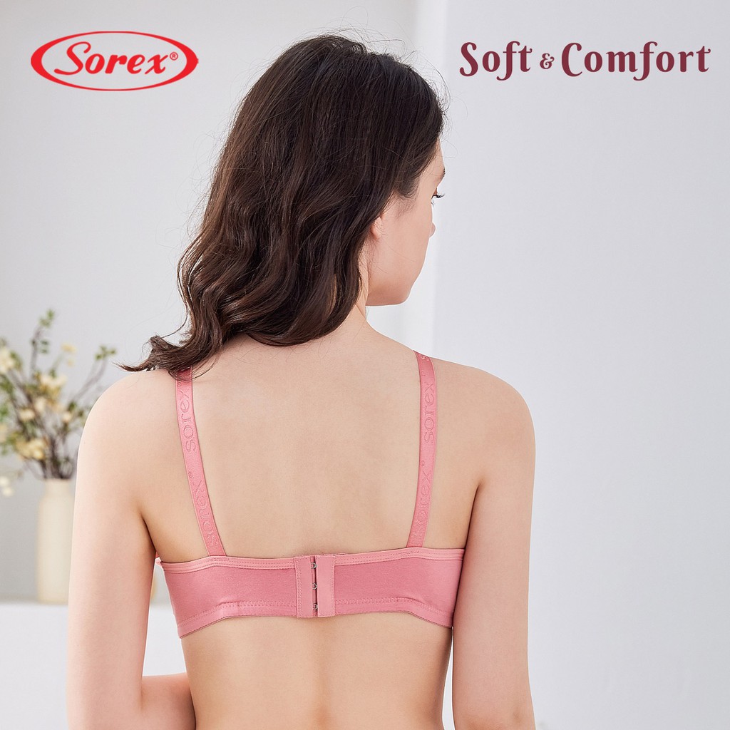 Sorex Bra Super Soft Busa Tanpa Kawat Cup Besar Kait 3 Setara Cup B-C BH  Harian 17228-4