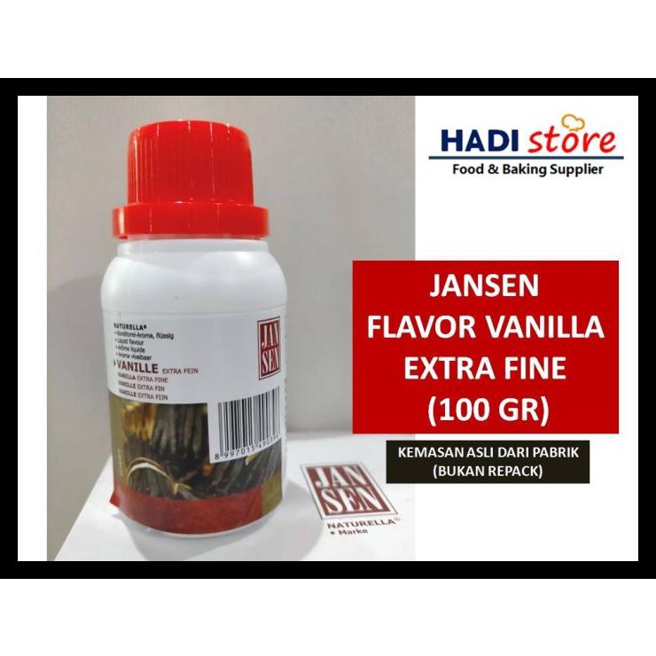 

TERBARUU!! JANSEN VANILLA EXTRACT / VANILI VANILA - KEMASAN ASLI 100 GR COD