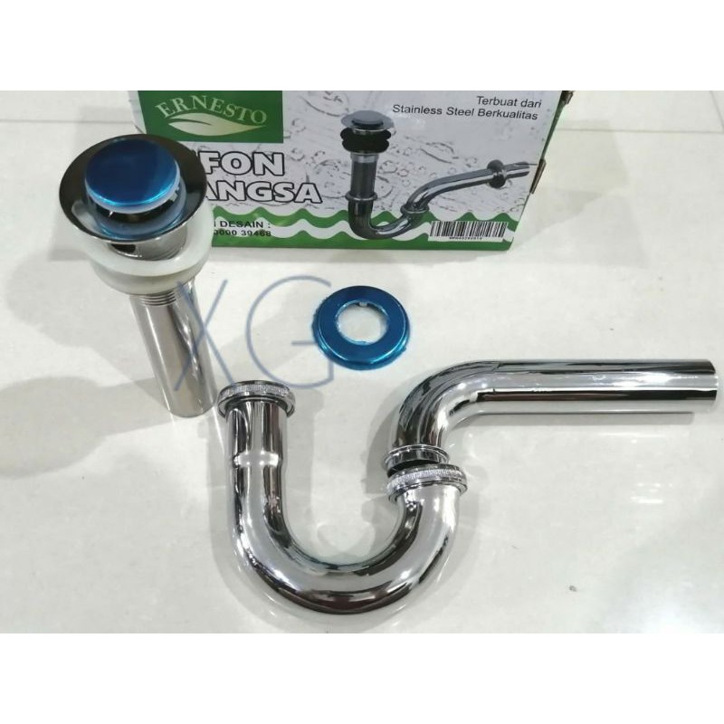 Sifon Leher Angsa Model Push Up / Tekan Ernesto