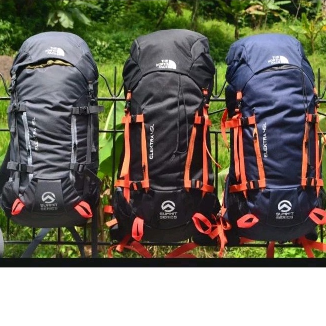 Tas Carrier TNf elextra 45L bonus Raincover # Tas Ransel Gunung