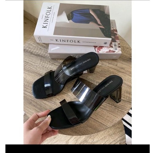 Sepatu wanita zara kaca 159 heels 6cm