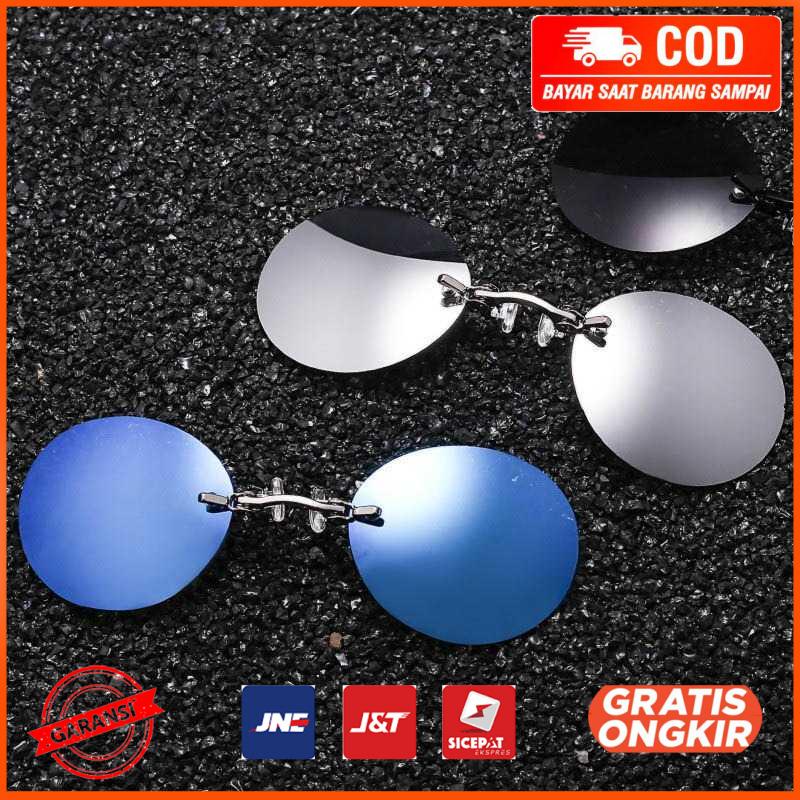 Lensa Klip Kacamata Clip on Sunglasses Matrix Morpheus WE548