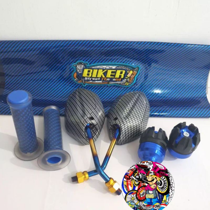 PAKET SPION BEAT KARBON + GRIP KARBON + JALU AS DEPAN + KULIT JOK KARBON