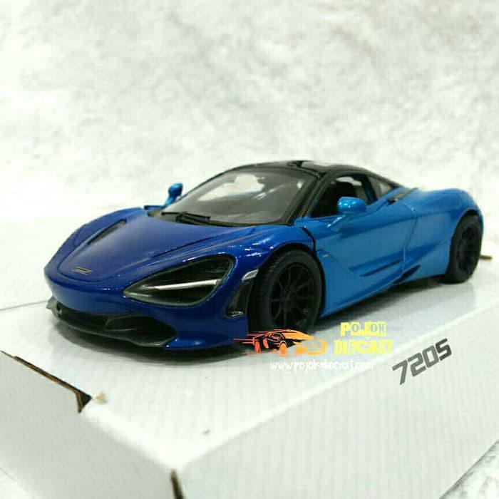 MCLARENT 720S (BIRU) Diecast Kinsmart Miniatur Mobil Sport