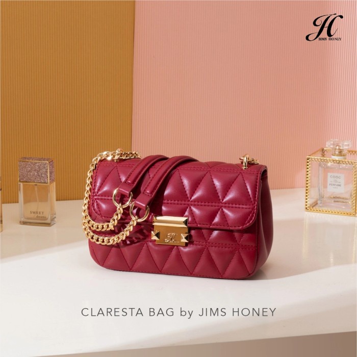 Tas Selempang JIMS HONEY CLARESTA BAG TAS SELEMPANG WANITA - Red Tas cowok keren viral, hitz keren s