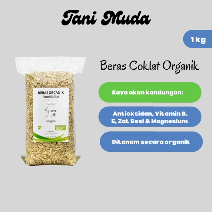 

540ffiepp Sundakala - Beras Coklat Organik | Organic Brown Rice 1 Kg 244Q40112