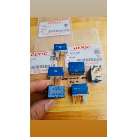 Relay ac biru 12v k4 30a Denso  mobil motor universal