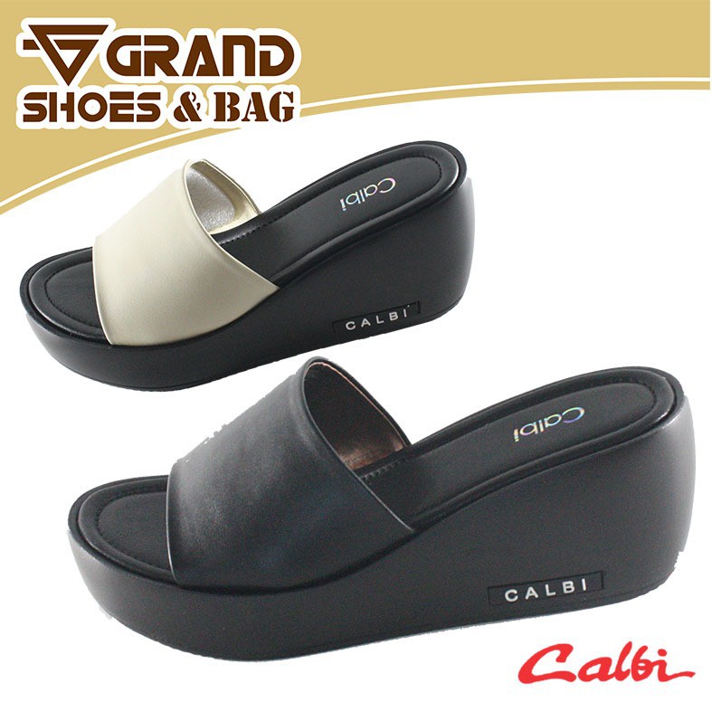  BAYAR DITEMPAT SANDAL WEDGES CALBI  KL 07 WEDGES  WANITA 