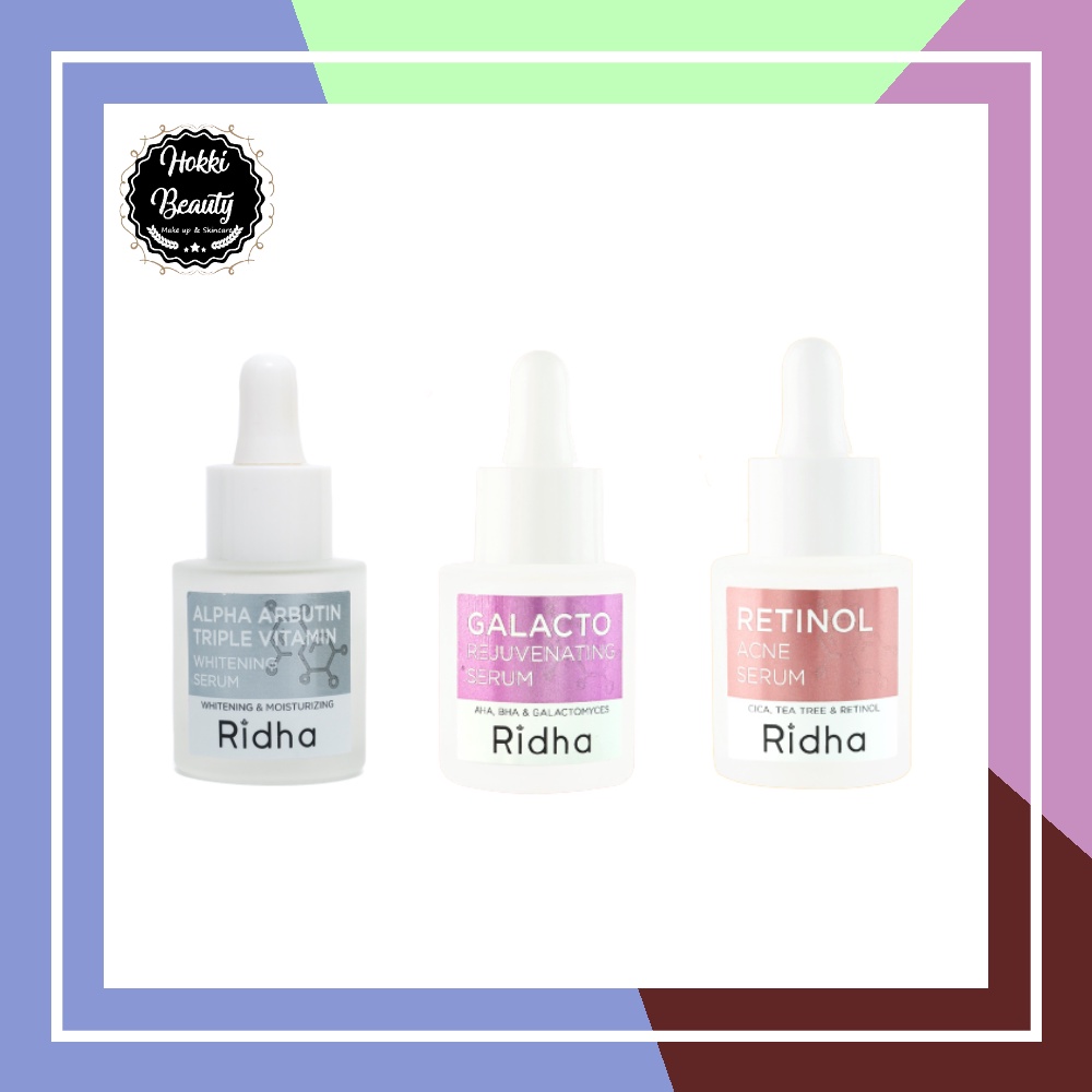 RIDHA Galacto Rejuvenating Serum - RETINOL ACNE SERUM - Whitening Serum