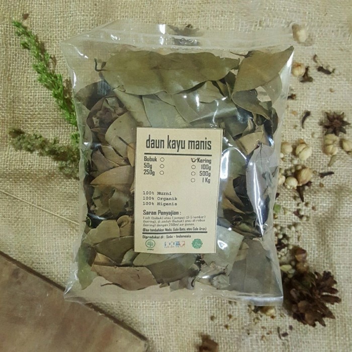 

DAUN KAYU MANIS KERING 100 GRAM - Cinnamomum Verum - MURNI