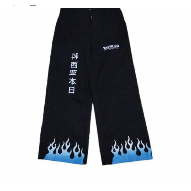 chino.pants.black.fire.blue.white.yasik.co.japan.series