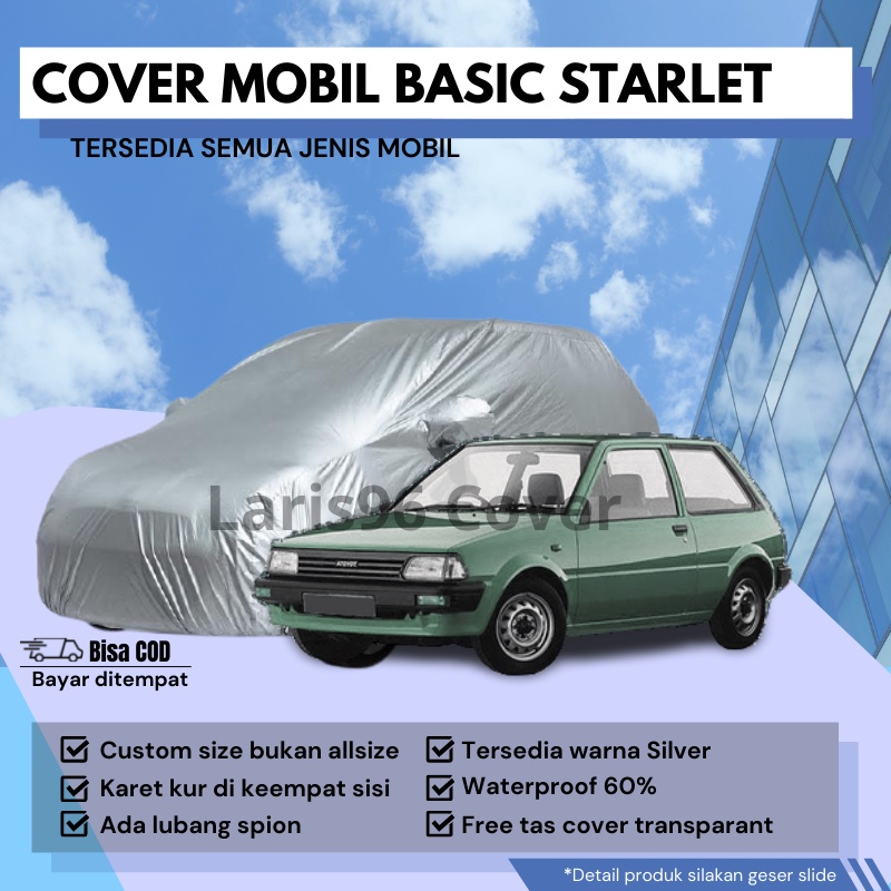 Sarung Mobil Starlet Cover Penutup Mantel Mobil Starlet Kapsul