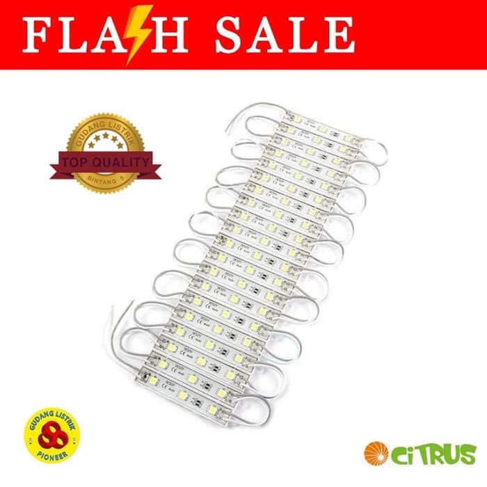 Citrus LED Module SMD 5050 R03 Putih Waterproof Bright LED 3 Mata 5050