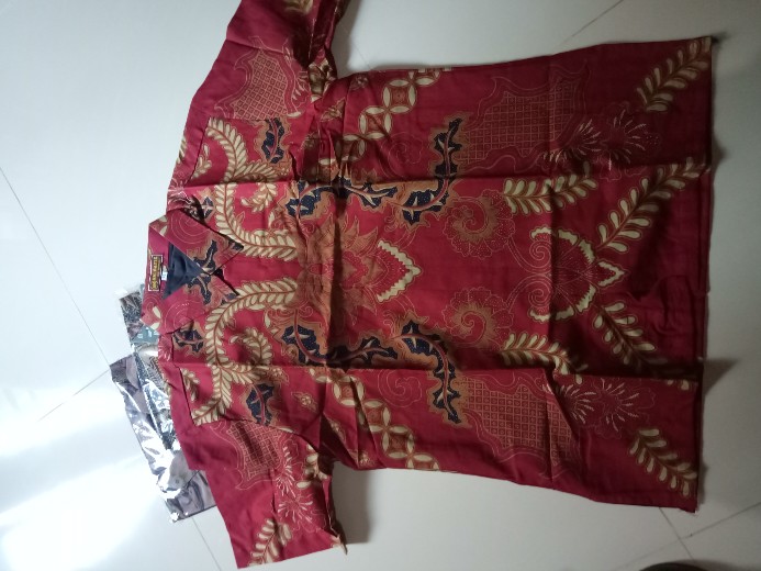 Kemeja Batik Pria Lengan Panjang Batik Merah Pria Pendek Batik Solo Furing M L Xl Godong Abang