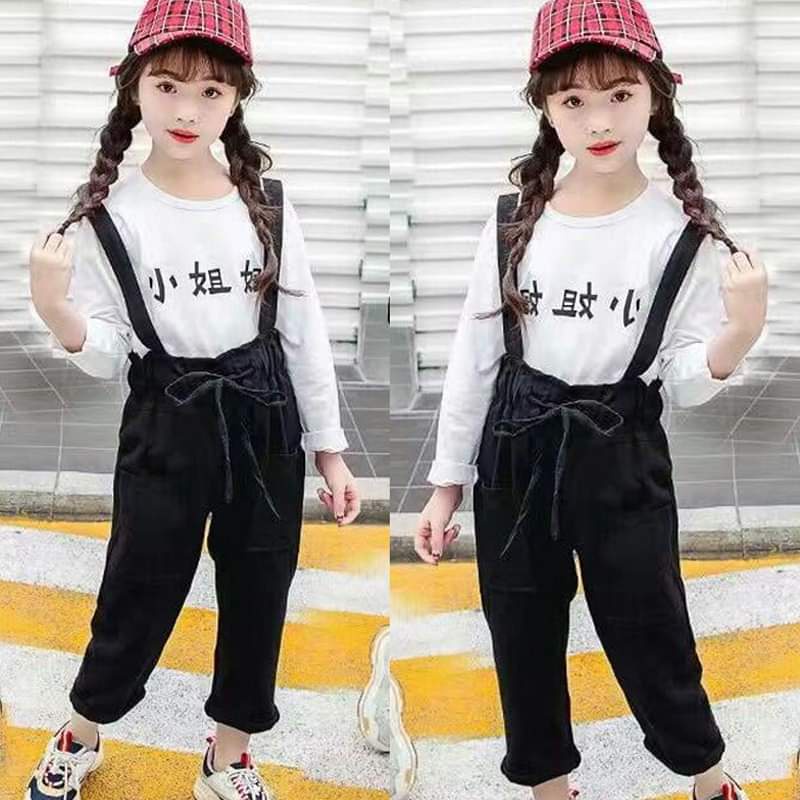 Baju Overall Celana Anak Perempuan Setelan Happy Carissa