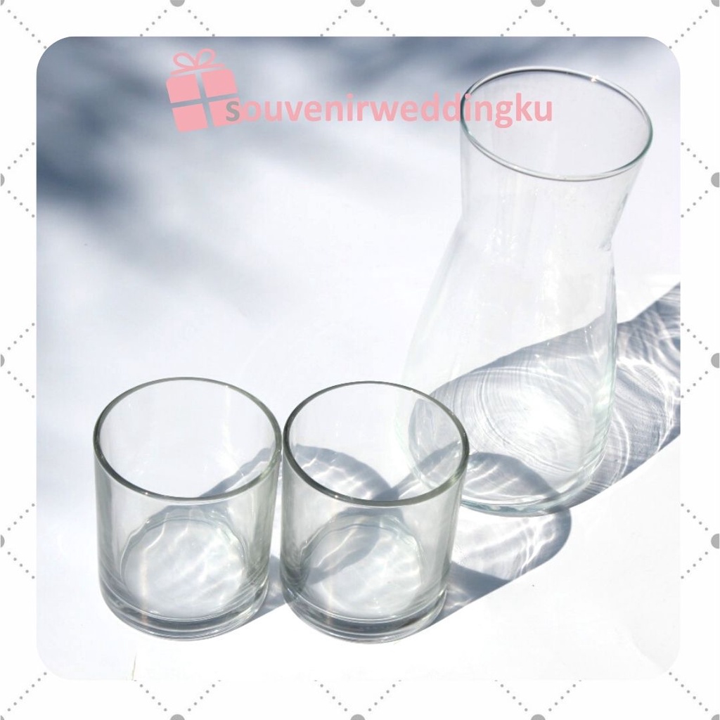 SOUVENIR HAMPERS BABY BORN WEDDING Jug atau Teko Kaca | SOUVENIRWEDDINGKU