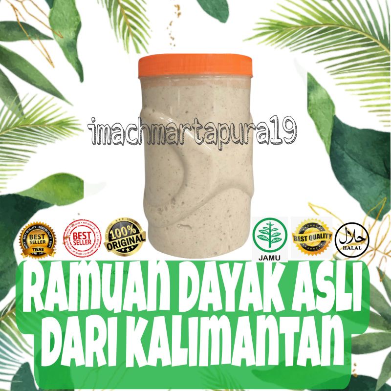 

(BISA REQUES WARNA COKLAT) Ramuan Dayak Herbal ori 1 Toples berat 1,7 kg