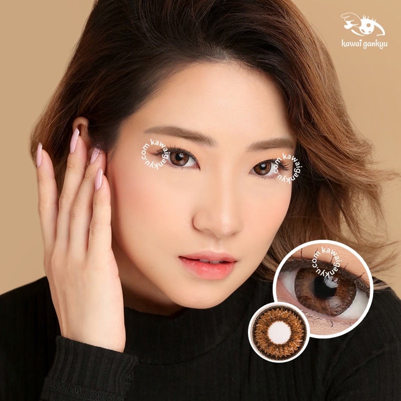 KawaiGankyu Softlens - Princess I-Pear Brown (1botol)