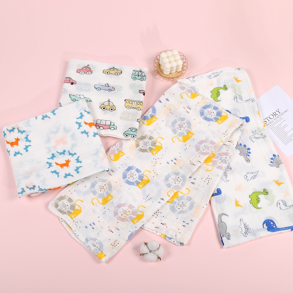 bedong bayi baby Selimut Bayi Swaddle Newborn baby Blanket muslin swaddle cotton wrap