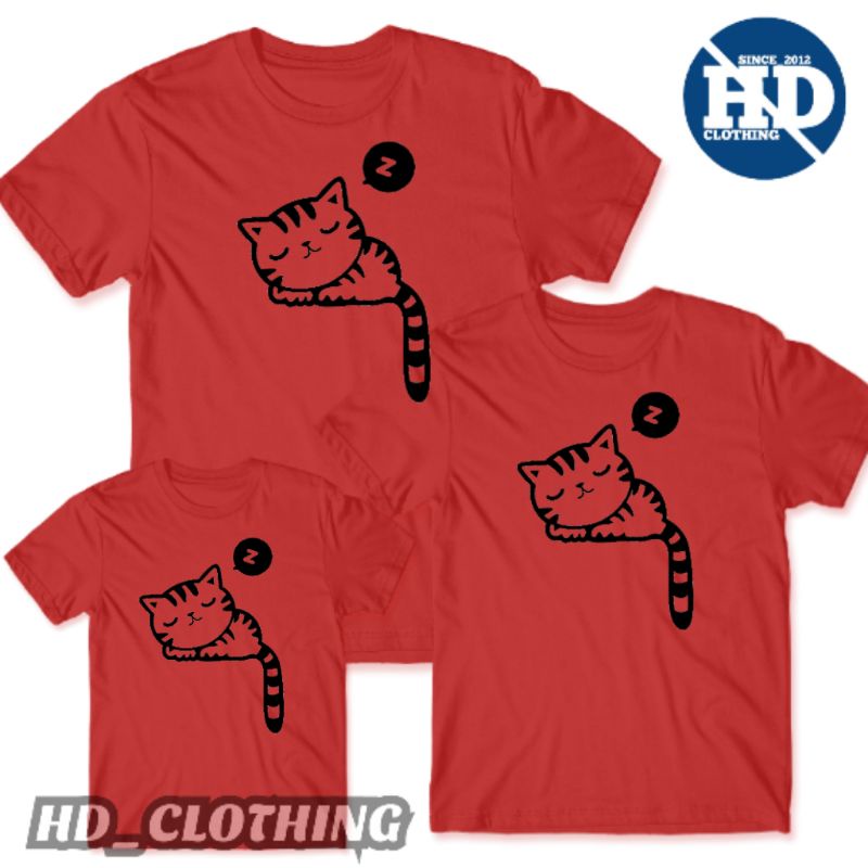 kaos anak dan dewasa motif hello kitty combad 30s size S-XXXL