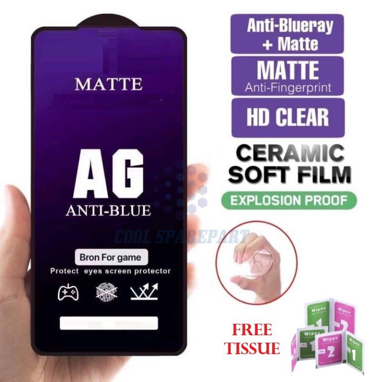 ANTI GORES / TG MATTE CERAMIC ANTI BLUE SAMSUNG A10S A50S A30S J4 PLUS A51 A52 A31 A71 | COOL SPAREP