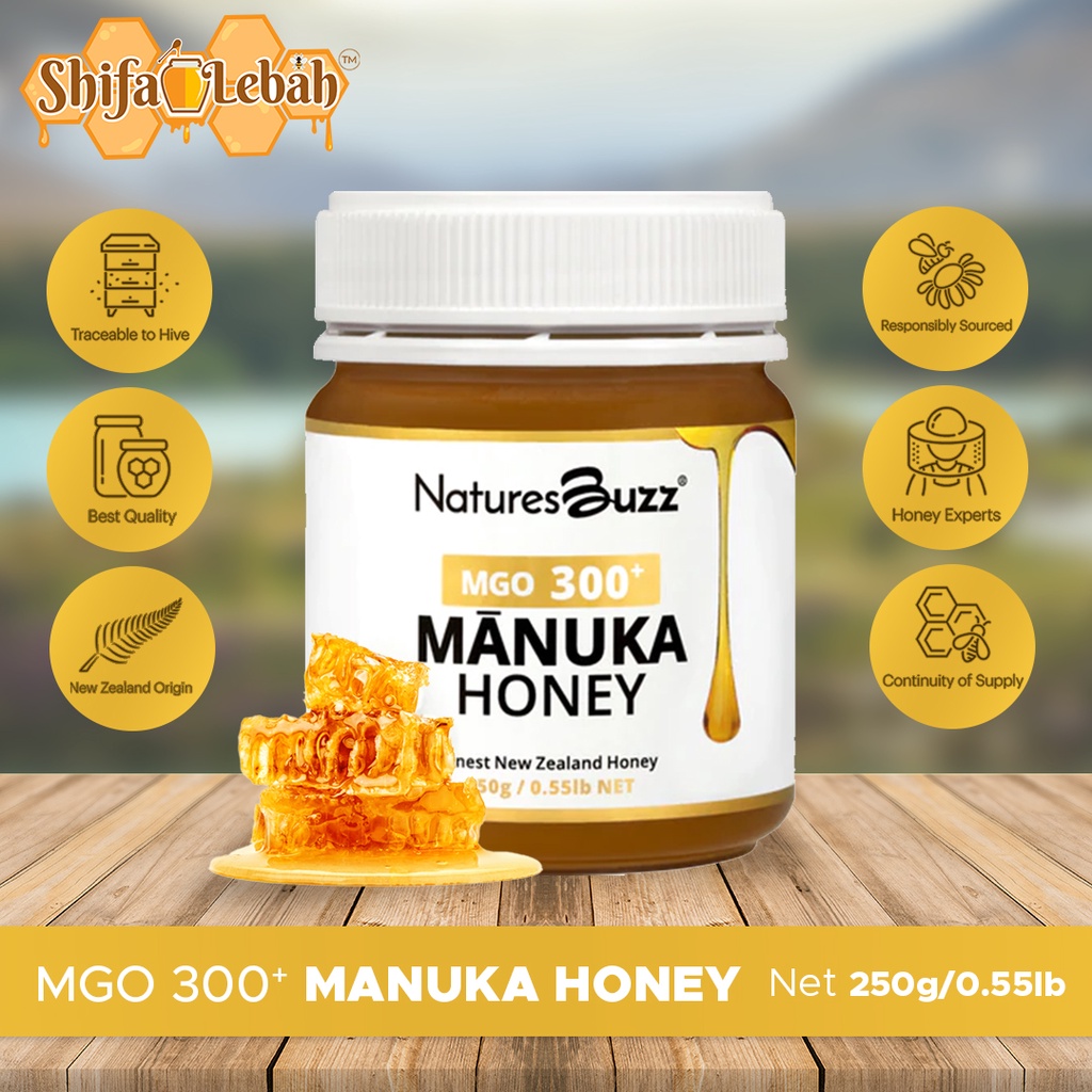 

Natures Buzz Manuka Honey MGO300+ 250 gram