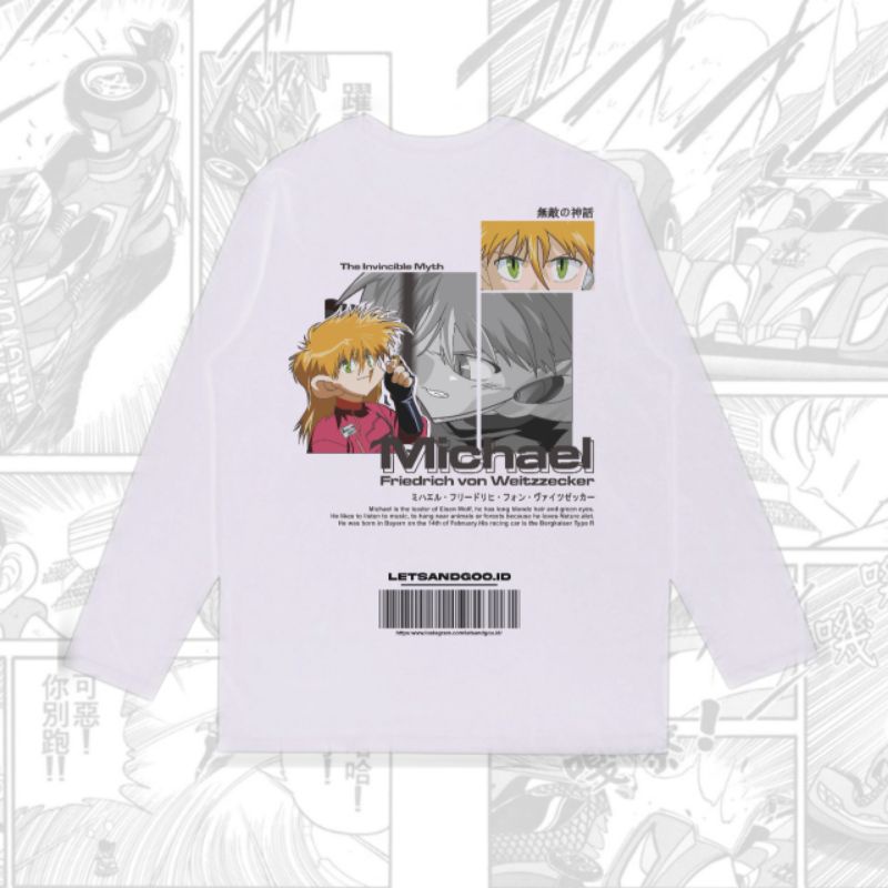 Michael White Long Sleeve Lengan Panjang Putiht Let's And Go WGP Eisen Wolf Leader