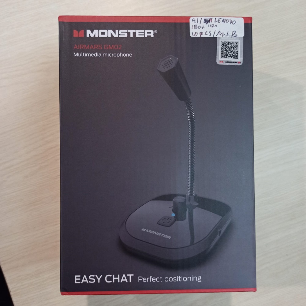 Microphone Gaming Monster 3.5mm - GM02 - Black